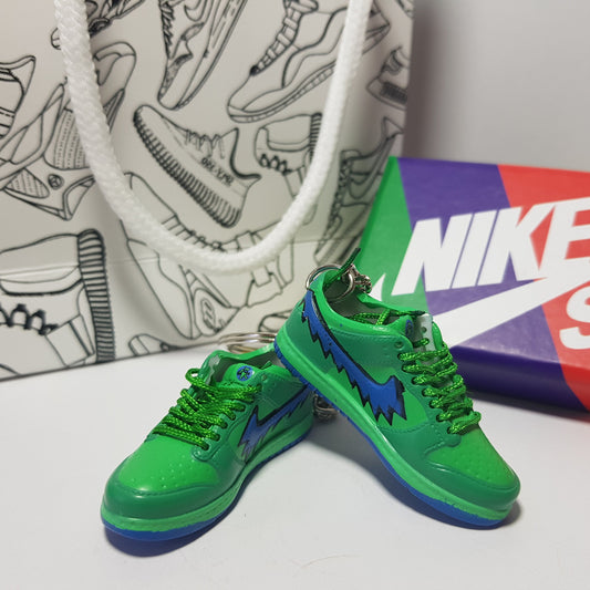 Funky Green Bear - Mini Sneaker Charm